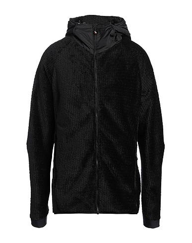MONCLER GRENOBLE Kunstpelz Schwarz 96% Polyester, 4% Elastan, Polyamid