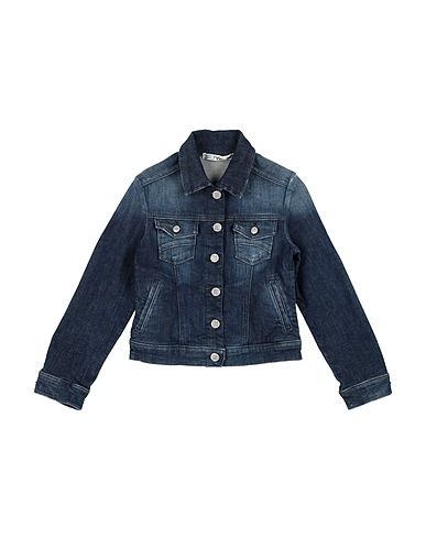 TAKE-TWO Giubbotto jeans Blu 91% Cotone, 8% Poliestere, 1% Elastan