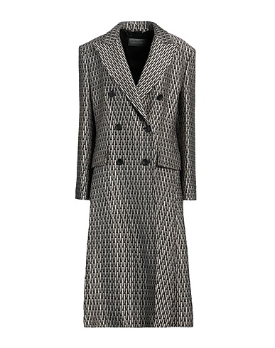 ALBERTA FERRETTI Coat Black 35% Acrylic, 35% Wool, 17% Acetate, 13% Polyester