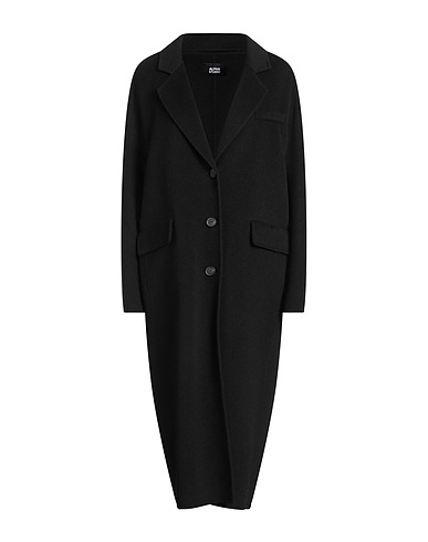 ALPHA STUDIO Coat Black 100% Wool