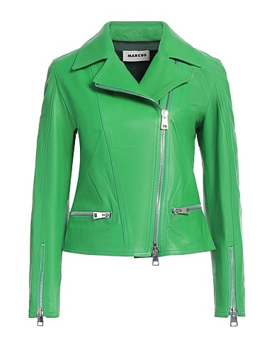 MARCUS Biker jacket Green 100% Leather