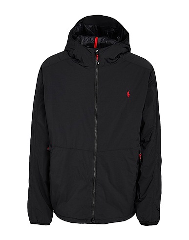 POLO RALPH LAUREN Jacket Black 48% Nylon, 42% Recycled nylon, 10% Elastane