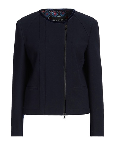 ETRO Jacket Midnight blue 77% Wool, 19% Polyamide, 4% Elastane