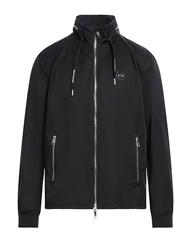 ARMANI EXCHANGE Jacket Black 65% Cotton, 35% Polyamide, Polyurethane, Polyester