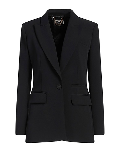 ELISABETTA FRANCHI Blazer Black 95% Polyester, 5% Elastane