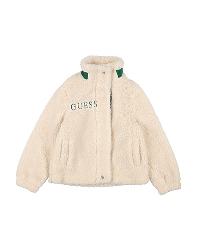 GUESS Teddy Coat Off white 100% Polyester