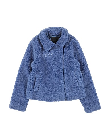 GUESS Teddy Coat Slate blue 100% Polyester