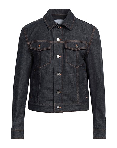 FERRAGAMO Denim jacket Blue 100% Cotton, Polyester