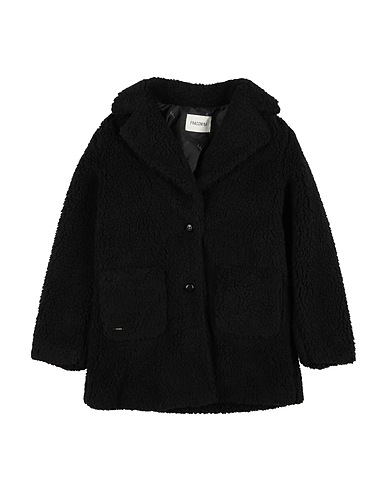 FRACOMINA MINI Teddy Coat Black 80% Polyester, 20% Acrylic