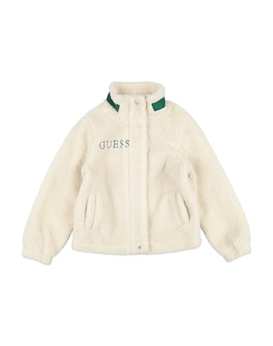 GUESS Teddy Coat Off white 100% Polyester