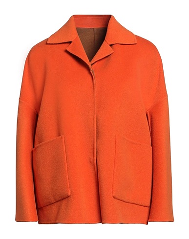 WEEKEND MAX MARA Mantel Orange 100% Schurwolle