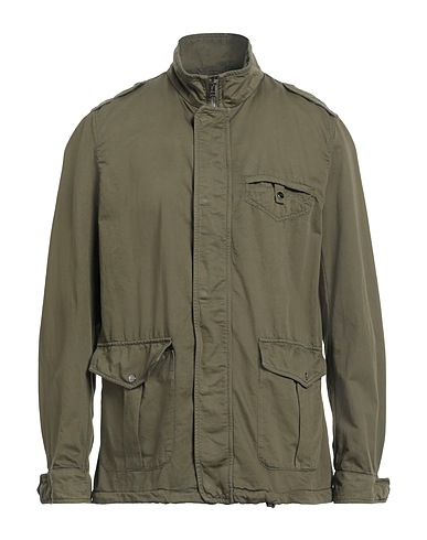 HERNO Giubbotto Verde militare 73% Cotone, 27% Lino