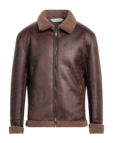 STILOSOPHY Teddy Coat Dark brown 100% Polyester