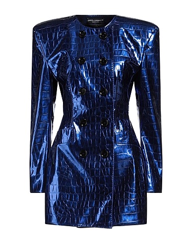 DOLCE&GABBANA Double breasted pea coat Bright blue 100% Polyester