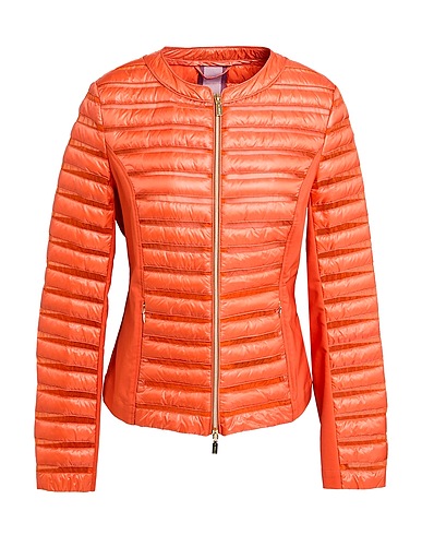 DIEGO M Shell  jacket Orange 56% Cotton, 42% Nylon, 2% Elastane