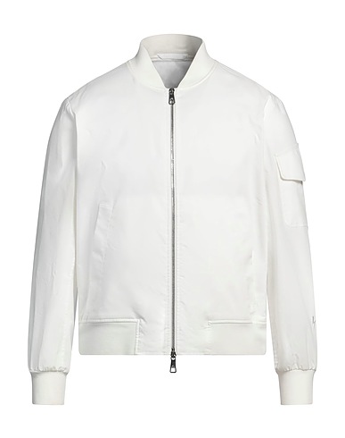 NEIL BARRETT Bomber White 66% Cotton, 34% Polyester