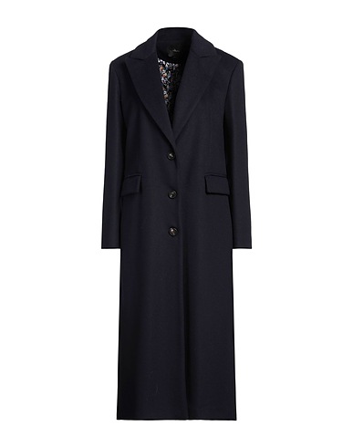 MOUCHE Cappotto Blu notte 90% Lana Vergine, 10% Cachemire