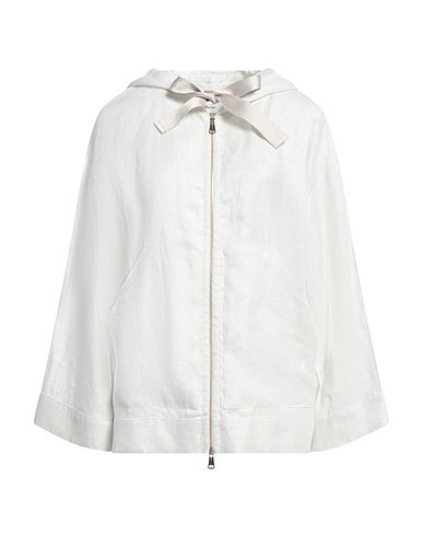 MANZONI 24 Jacke Off white 95% Leinen, 3% Polyester, 2% Polyamid