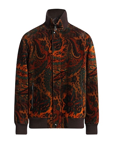 ETRO COATS & JACKETS Rust 100% Cotton, Cashmere, Polyamide, Elastane