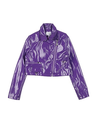 PATRIZIA PEPE Jacket Purple 50% Polyurethane, 50% Polyester