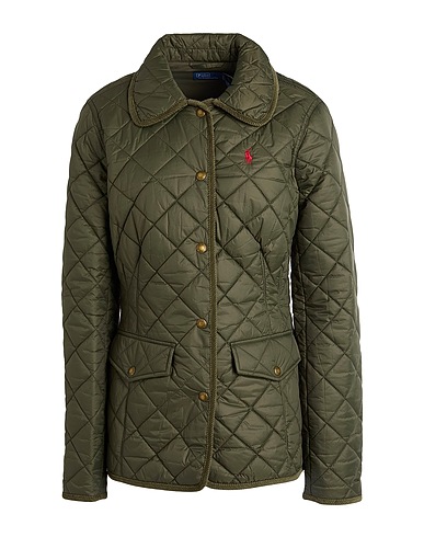 POLO RALPH LAUREN パファージャケット Quilted Barn Jacket
 ミリタリーグリーン リサイクル ナイロン 100%
