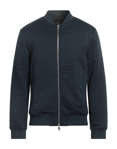 ARMANI EXCHANGE Bomber Midnight blue 98% Polyester, 2% Elastane, Viscose, Elastomultiester, Polyamide