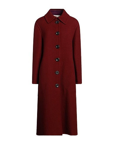 TORY BURCH Coat Brown 100% Wool