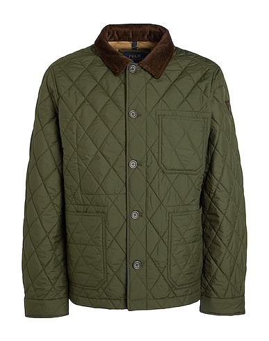 POLO RALPH LAUREN Shell  jacket The Beaton Quilted Utility Jacket
 Military green 100% Recycled polyester