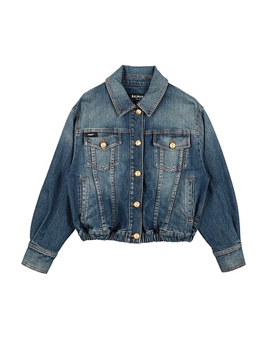 BALMAIN Denim jacket Blue 98% Cotton, 2% Elastane