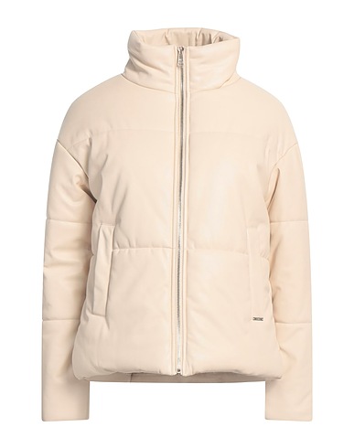 LIU •JO Shell  jacket Beige 100% Polyester, Polyurethane