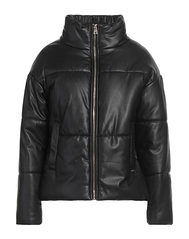 LIU •JO Shell jacket Black 100% Polyester, Polyurethane