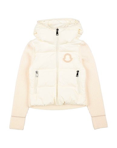 MONCLER Shell  jacket Ivory 100% Polyamide, Virgin Wool
