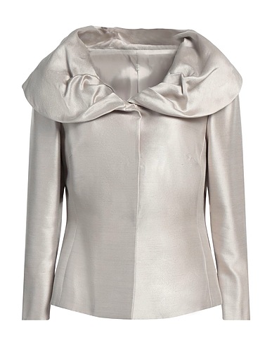 BOTONDI COUTURE Giubbotto Grigio chiaro 53% Cotone, 47% Seta