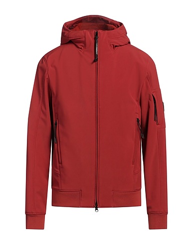 C.P. COMPANY Jacket Brick red 94% Polyester, 6% Elastane