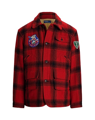 POLO RALPH LAUREN Jacke Rot 100% Wolle
