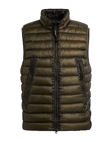 C.P. COMPANY Vest Military green 100% Polyamide