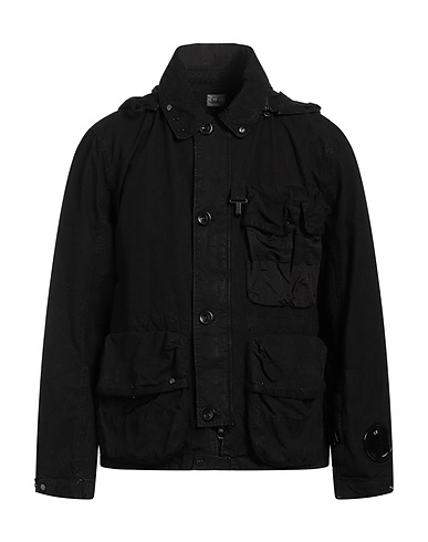 C.P. COMPANY Jacket Black 100% Cotton, Polyamide