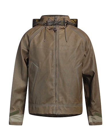 C.P. COMPANY Jacket Military green 100% Cotton, Polyurethane resin, Polyamide