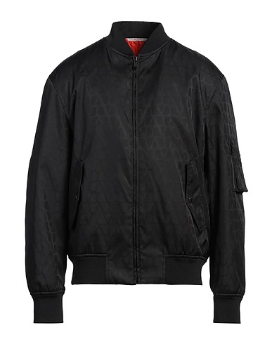VALENTINO GARAVANI Bomber Black 100% Polyamide, Polyester, Elastane