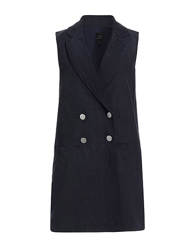 ARMANI EXCHANGE Double breasted pea coat Midnight blue 85% Polyester, 12% Polyamide, 3% Elastane