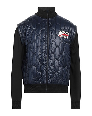 GOLDEN GOOSE Shell jacket Navy blue 50% Polyamide, 50% Polyester, Cotton