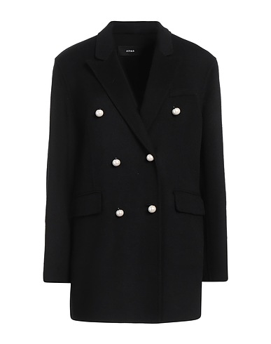 ARMA Coat Black 100% Wool