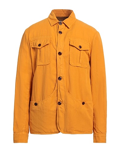 CAPALBIO Solid colour shirt Marigold 60% Lyocell, 22% Linen, 18% Cotton