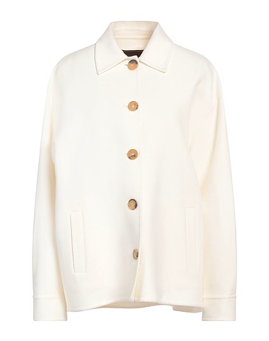 SORELLE SECLÌ Coat Ivory 100% Wool