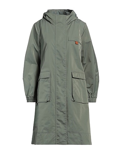MAX&Co. Full-length jacket Military green 58% Polyester, 42% Elastomultiester