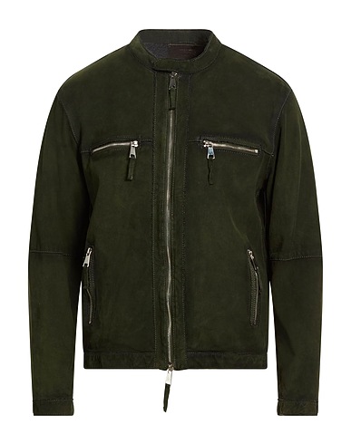 THE JACK AND JACKIE LEATHERS COATS & JACKETS Dark green 100% Leather