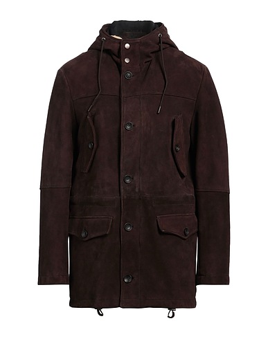THE JACK AND JACKIE LEATHERS Cappotto Testa di moro 100% Pelle