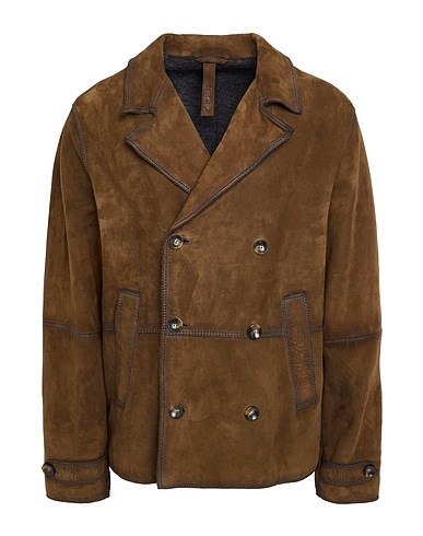 THE JACK AND JACKIE LEATHERS Coat Military green 100% Leather