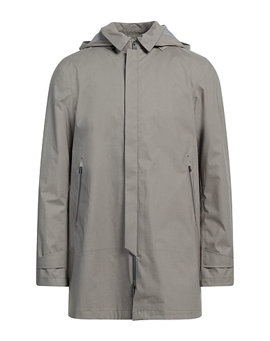 HERNO Full-length jacket Grey 100% Cotton, Polyester, Polyurethane