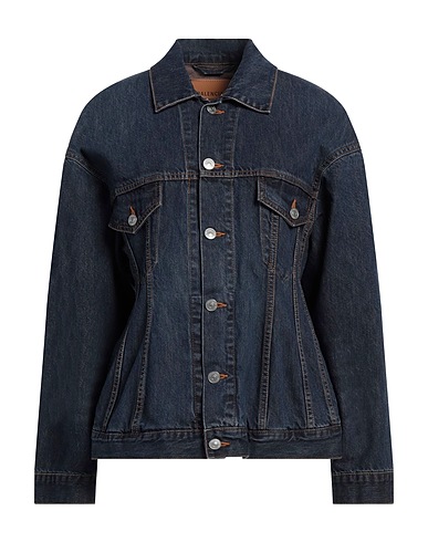 BALENCIAGA COATS & JACKETS GARDE-ROBE Blue 61% Cotton, 39% Silk